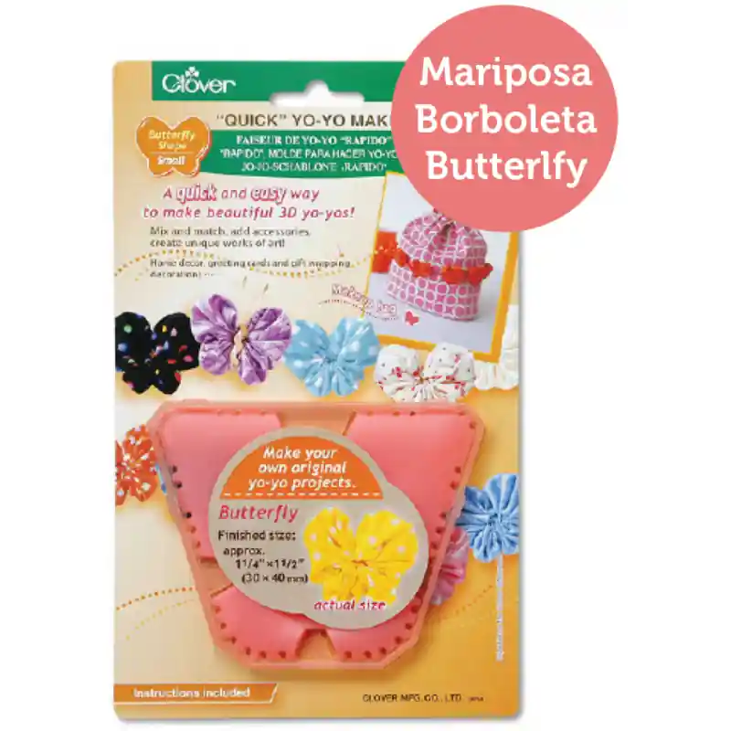Molde "Quick" Yo-Yo Maker Mariposa Clover Más Vendido