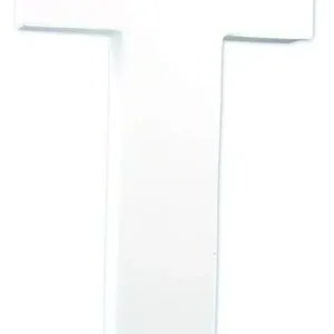 Letra Blanca Carton Decopactch "t" Garantía De Devolución De Dinero