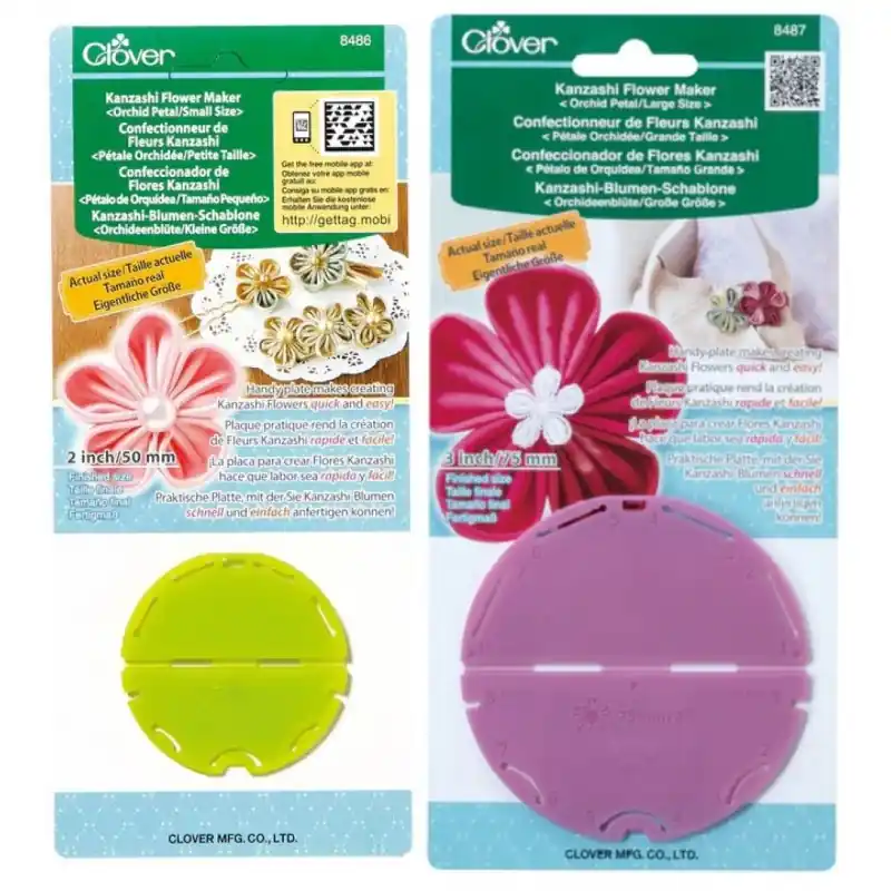 Última Versión Molde Kanzashi Clover - Pétalo Orquídea - Pequeño