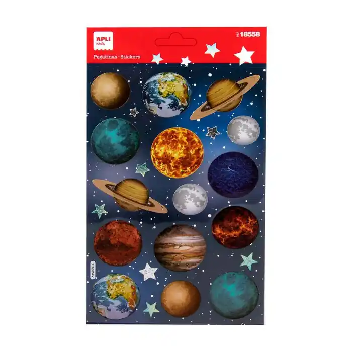 Blister Pegatinas Apli Planetas 1 Hj Precio De Oferta