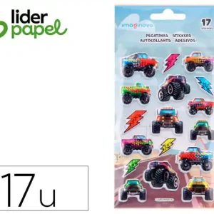 Pegatinas Liderpapel Kids Carreras Goma Eva 190X105 mm en Blister Hecho A Mano