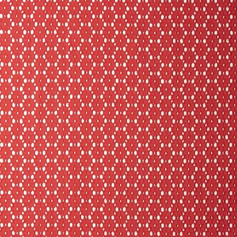 Precio Bajo Bordado Suizo Margarita Rojo