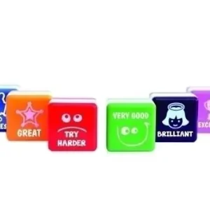 Alta Calidad Set 6 Sellos Motivacion Especial Aulas Ingles Surtidos