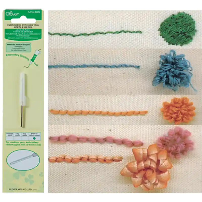 Aguja de Recambio para Herramienta de Bordado Clover - Muy Fina Popular