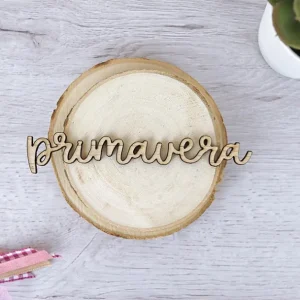 Adorno de madera Primavera Auténtico