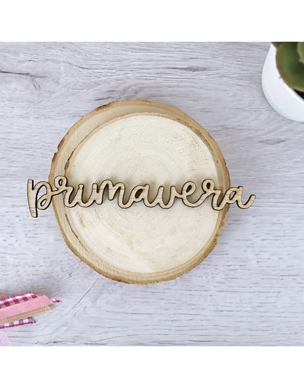 Adorno de madera Primavera Auténtico