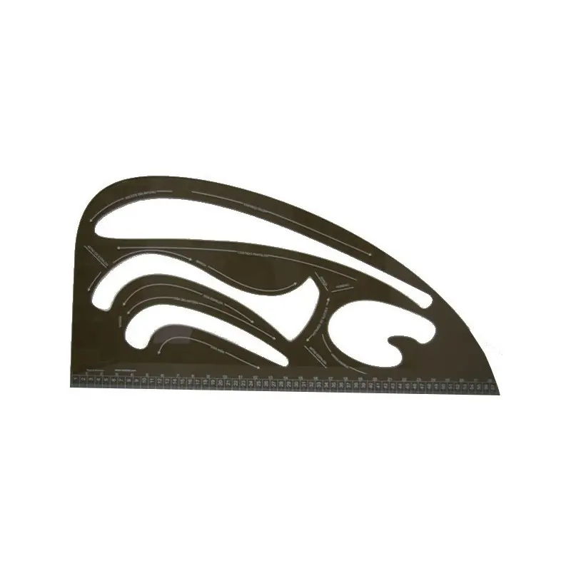 Regla de Diseño Universal de Plástico Rígido 57cm - Transparente Máxima Calidad