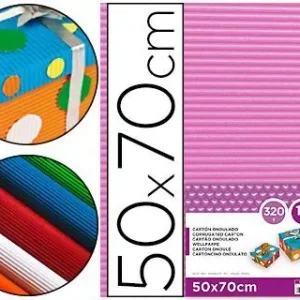 Carton Ondulado Liderpapel Rosa 50 X 70 cm 320 Gr Hecho A Mano