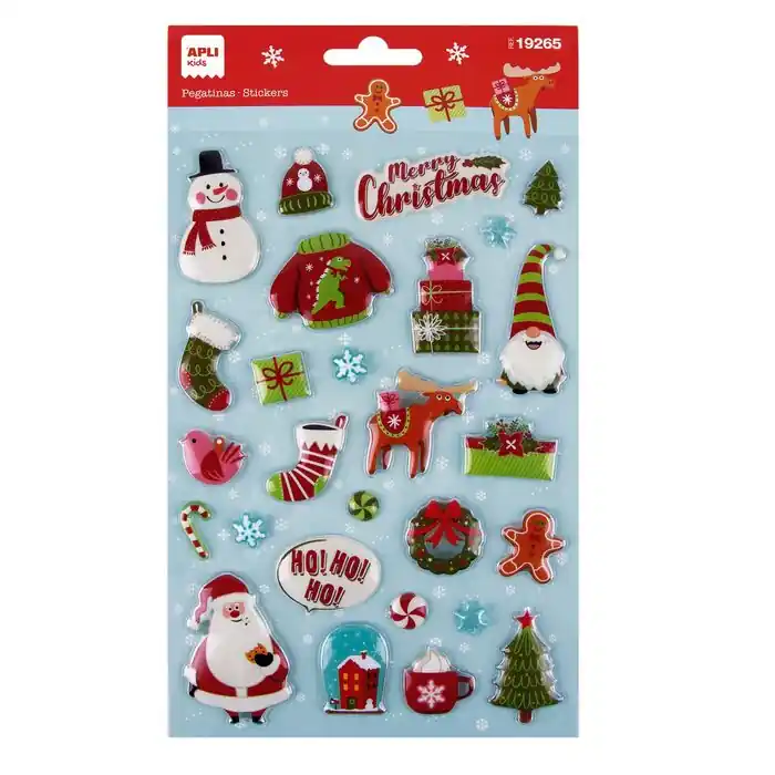 Novedad Blister Etiquetas Regalo Navidad Ho, Ho, Ho 1 Hj 8 ud
