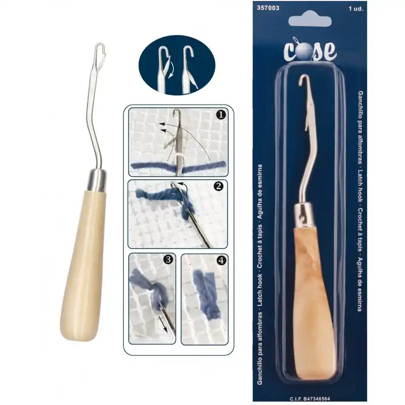 Artesanal Ganchillo para Alfombras Cose