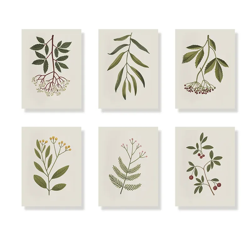 Bestseller Pintar por números – 6 mini pinturas | Prado de flores silvestres