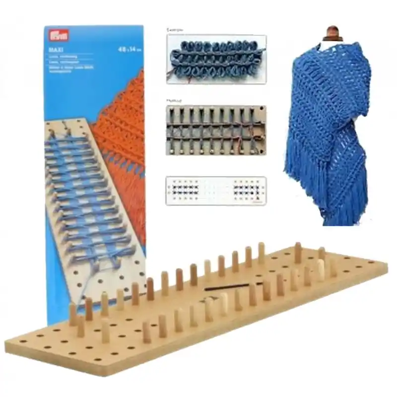 Pago Seguro Loom Rectangular Prym Maxi - Telar de Madera para Tejer Cuadrados y Rectángulos