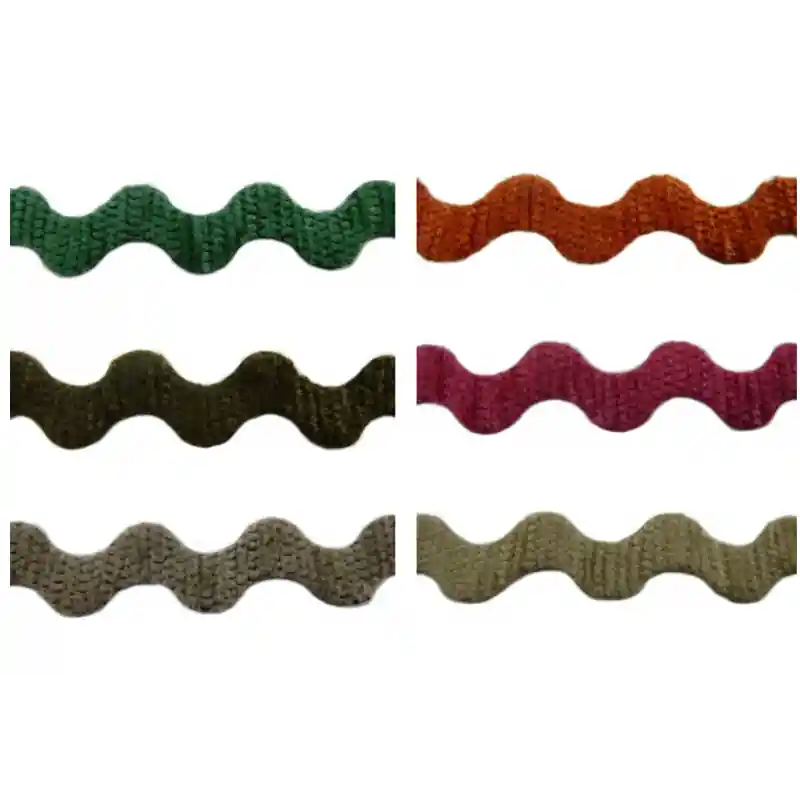 Cinta Ondulina de Chenilla 1 cm - Verde Promoción