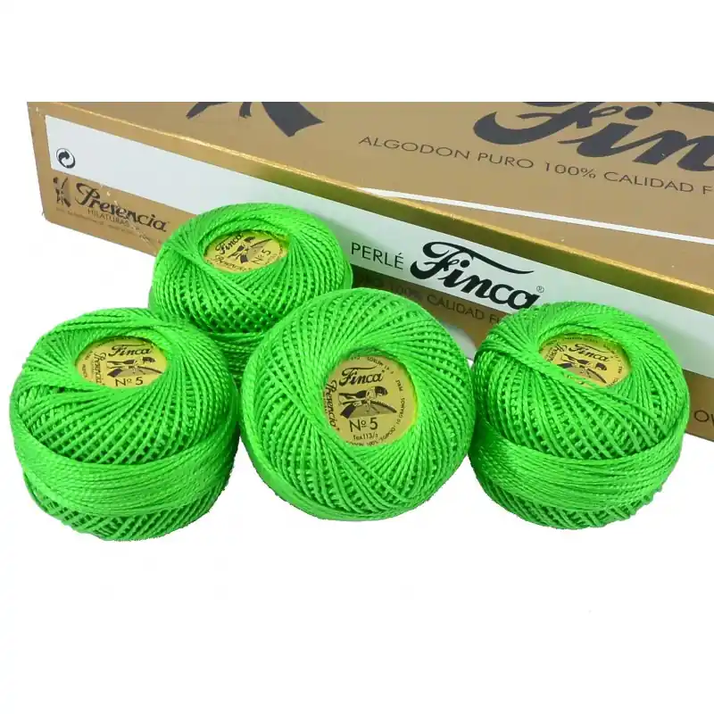 Hilo Perlé Nº5 Finca Presencia (10gr) - 0001 Blanco Nuevo Modelo
