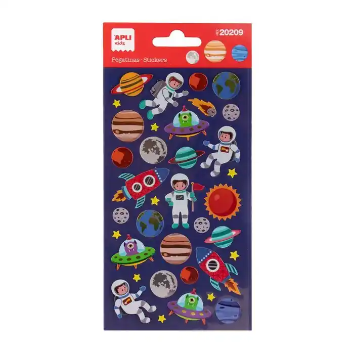 Blister 36 Pegatinas Apli Kids Espacio Promoción Exclusiva