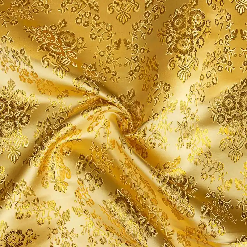 Jacquard Amarillo con Lurex Dorado Últimas Unidades