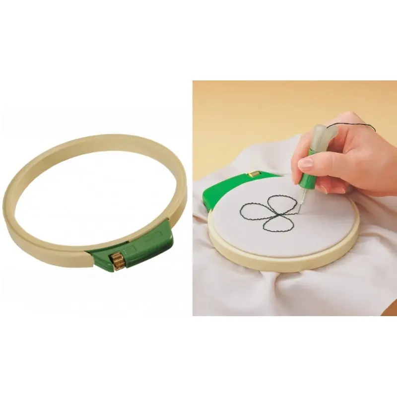 Oferta Especial Aro para Bordado 18cm Clover - Ideal para Punto de Cruz y Bordado Ruso