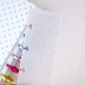 Precio Económico Guías A5 Topos blancos para encuadernación con disco