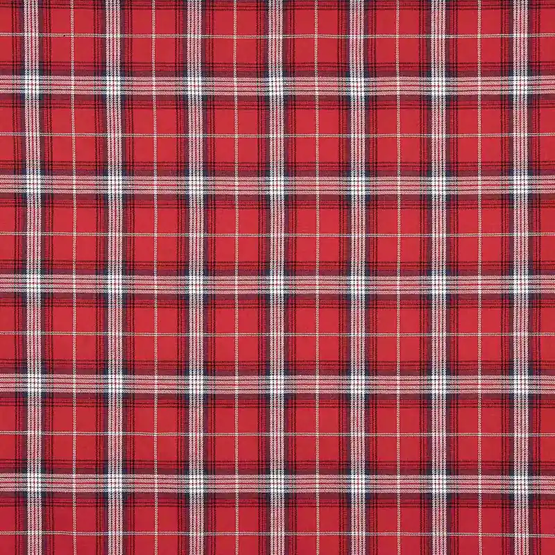 Viyela Cuadro Glasgow Rojo Precio De Oferta