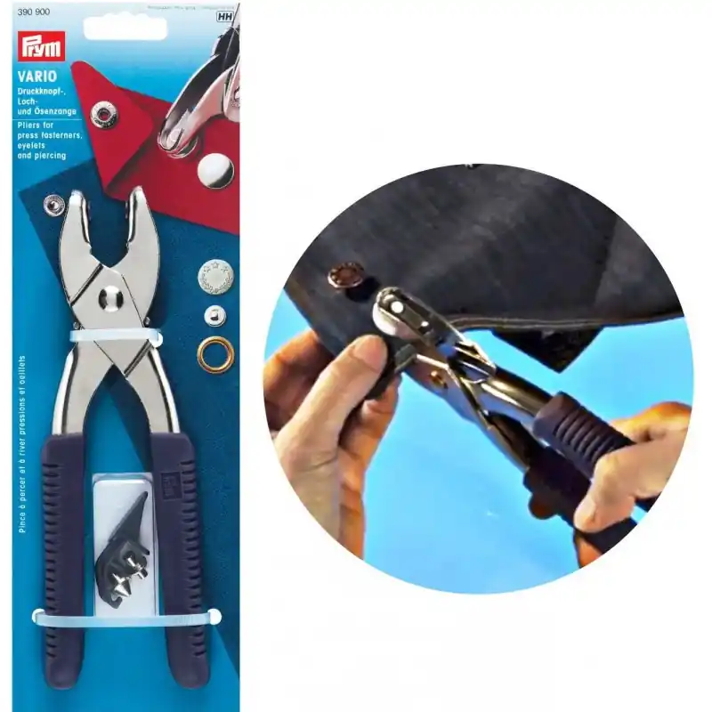 Tenaza Vario Prym 390900: Perfora y Remacha, Compatible con Snaps, Ojales, Remaches y Botones Barato