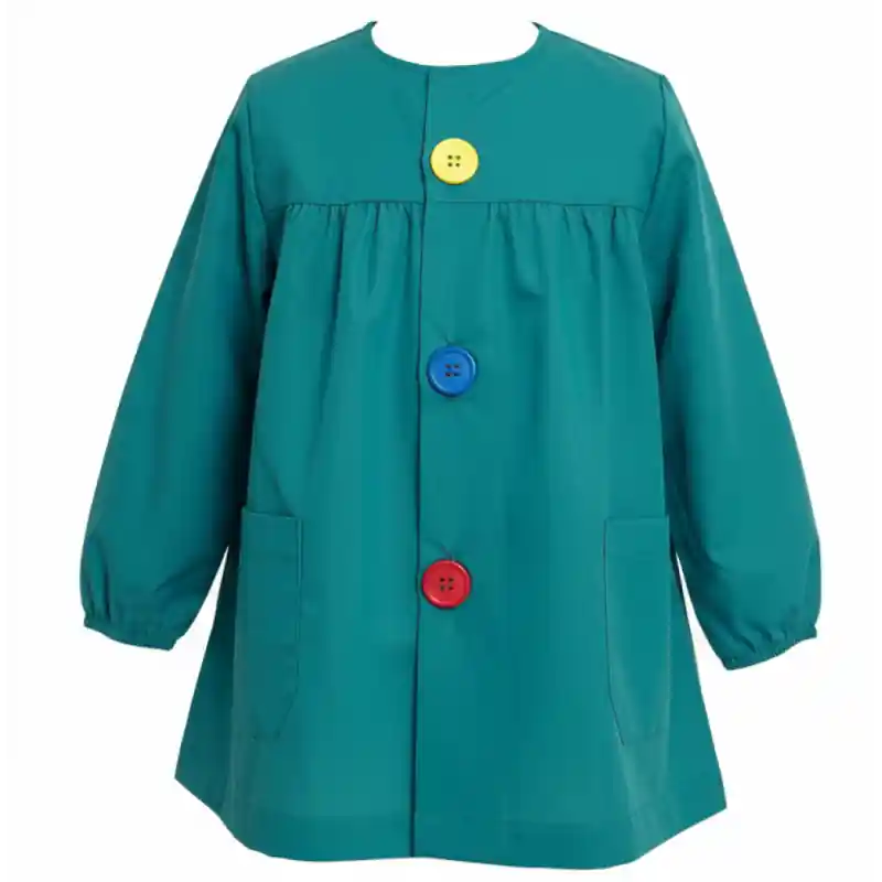 Mandilón Liso Verde Botón Grande - 40 Mejor Precio