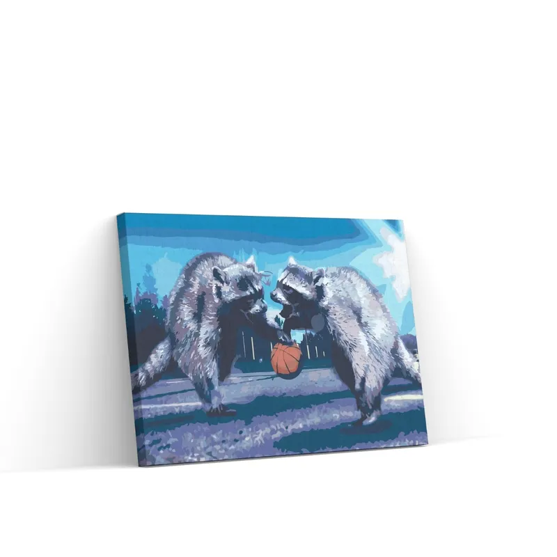 Mejor Calidad Pintar por Números – Animales baloncesto