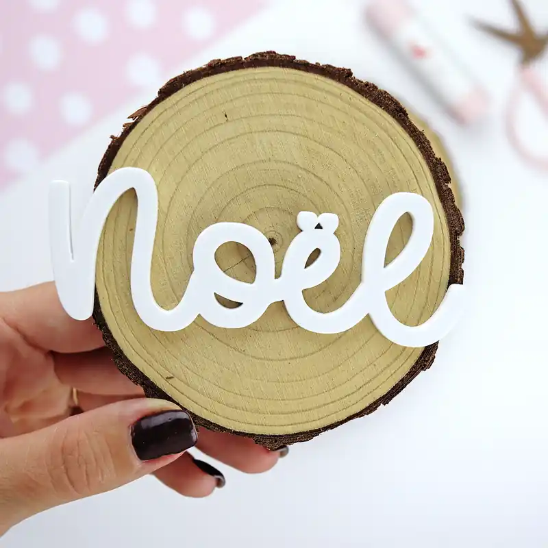 Precio De Oferta Adorno palabra Noël metacrilato