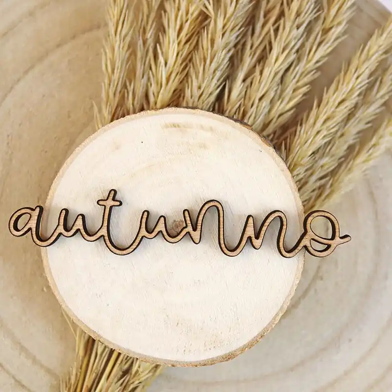 Adorno de madera Autunno Disponible Ahora