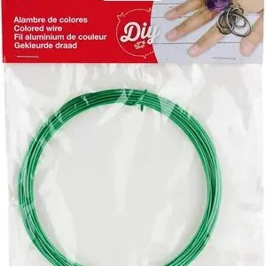Lujoso Alambre Color Verde 1,5 mm X 5 M