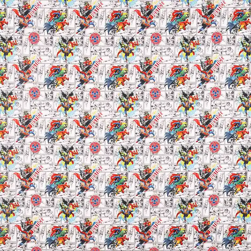 Compra Ahora Popelín Algodón Estampado DC Comics Superhéroes