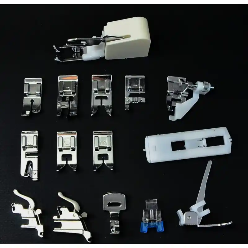 Estuche de 15 Prensatelas Domésticos - Kit Completo para Máquinas de Coser Ordena Ya