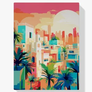 Pintar por Números – Atardecer urbano Mejor Calidad