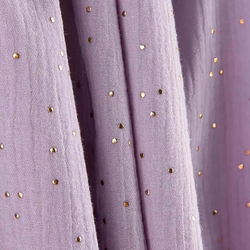 Imprescindible (Must-Have) Bambula Algodón Lurex Constelación Lila Claro