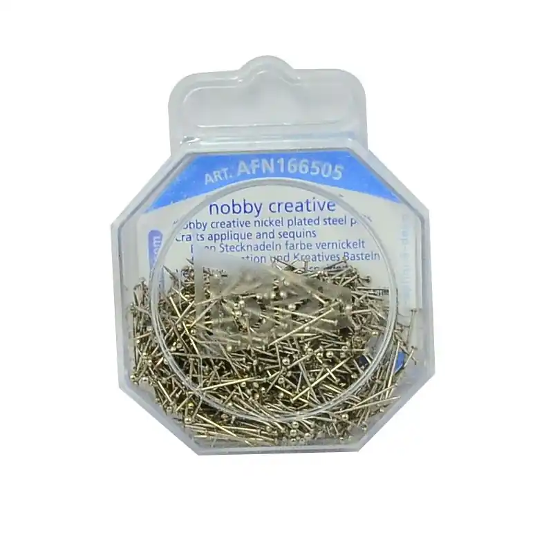 Últimas Unidades Alfileres de Hierro Niquelados Hobby Creative 16mm x 0,65mm