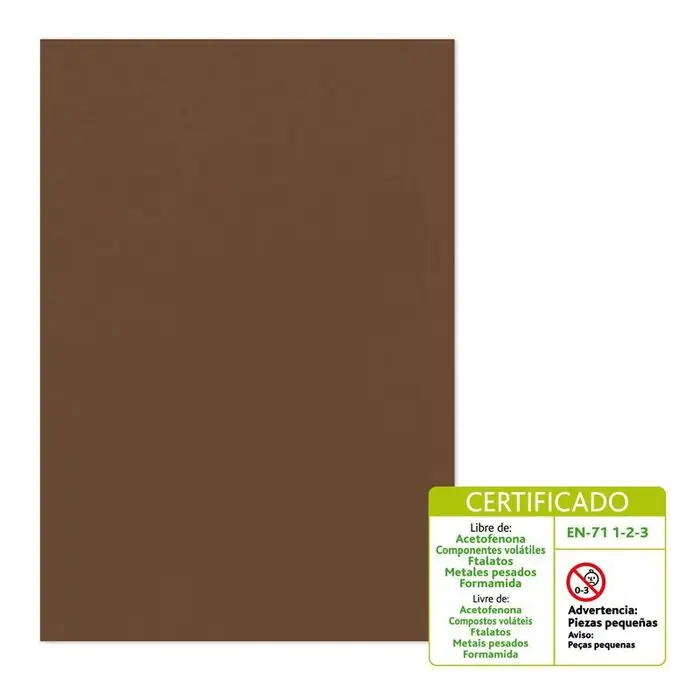 Mayoreo Lamina Goma Eva 2Mm 40X60 Marron