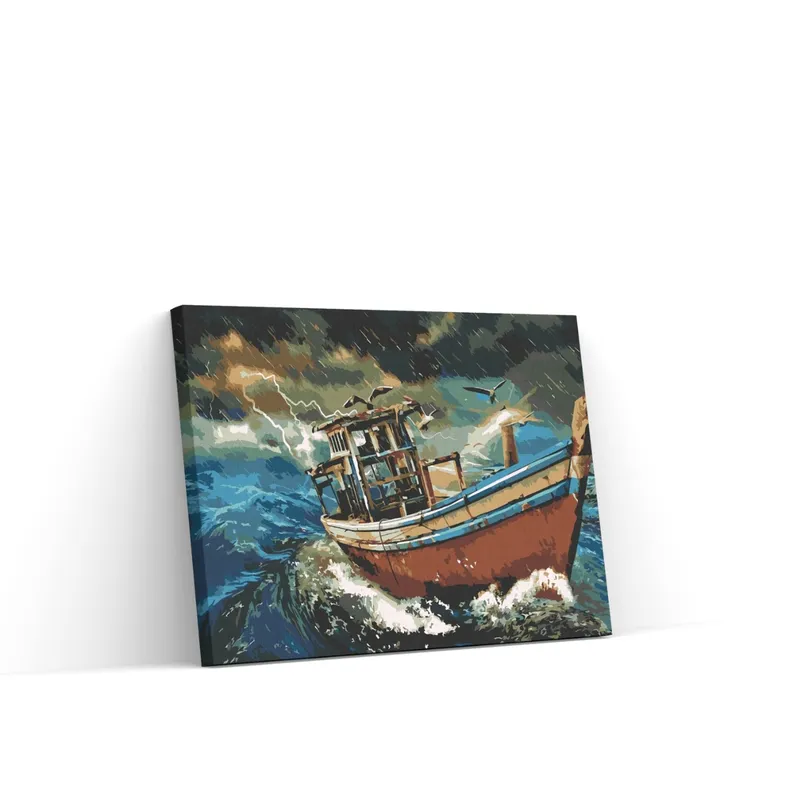 Compra Ahora Pintar por Números – Barco en la tormenta 4