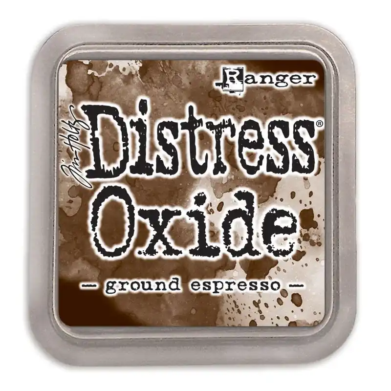 Tinta Distress Oxide Ground Espresso, de Tim Holtz Imprescindible (Must-Have)