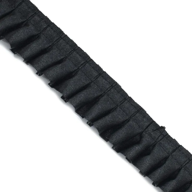 Promoción Exclusiva Volante 1/2 rus tableado 28mm - Negro