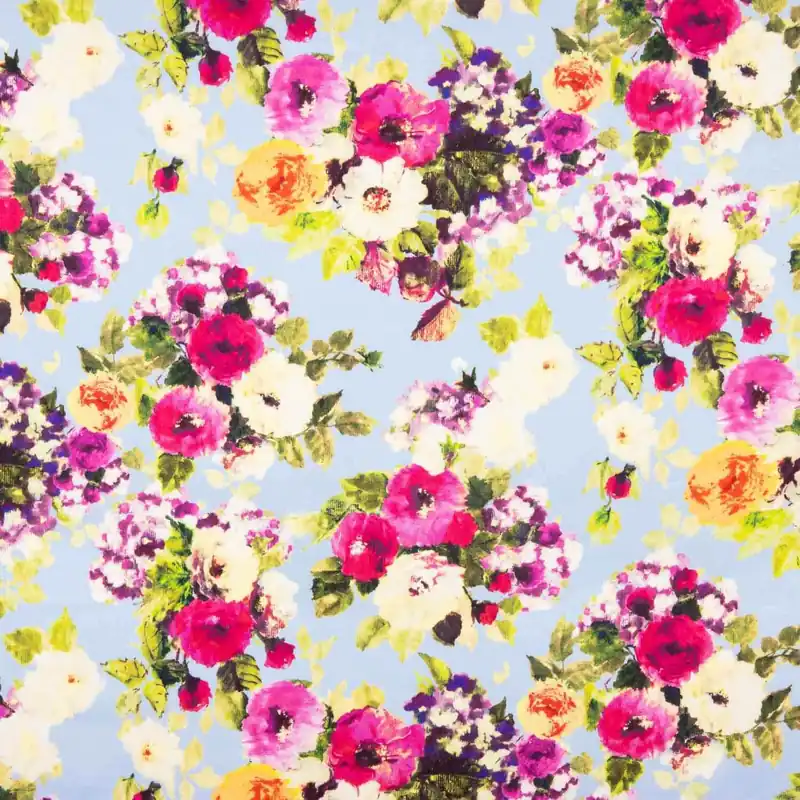 Venta Final Satén Seda Natural Bouquet Pastel