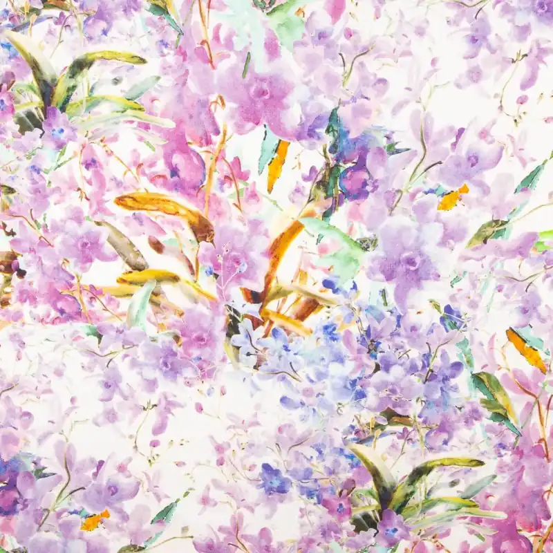 Solo Por Tiempo Limitado Lino Estampado Lavanda Silvestre