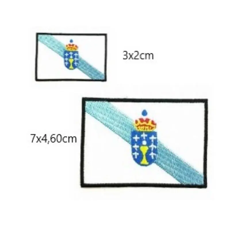 Aplique bandera Galicia - Pequeño De Moda