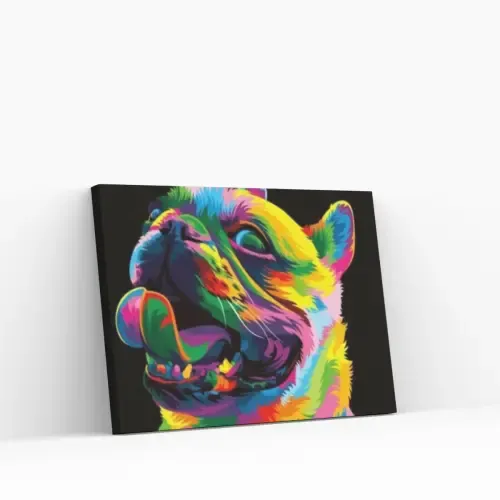 Pintar por Números – Bulldog neón Máxima Calidad