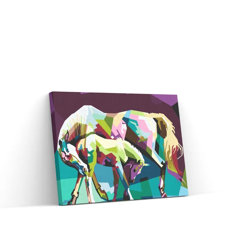 Tendencia Pintar por Números – Caballos de colores