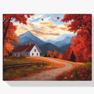 Compra Hoy Pintar por Números – Cabaña en otoño