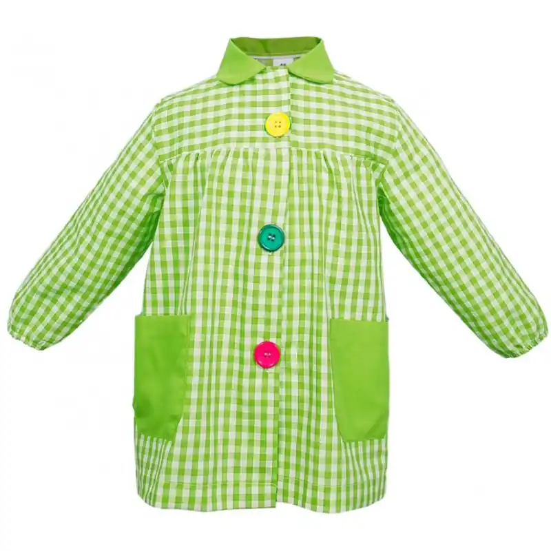 Mandilón Cuadros Pistacho Botón Grande - 40 Imprescindible (Must-Have)