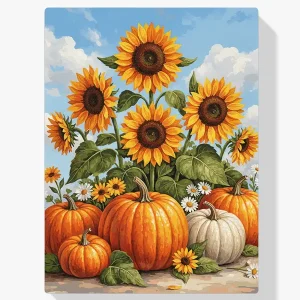 Pintar por Números – Calabaza otoñal Girasol Oferta Limitada