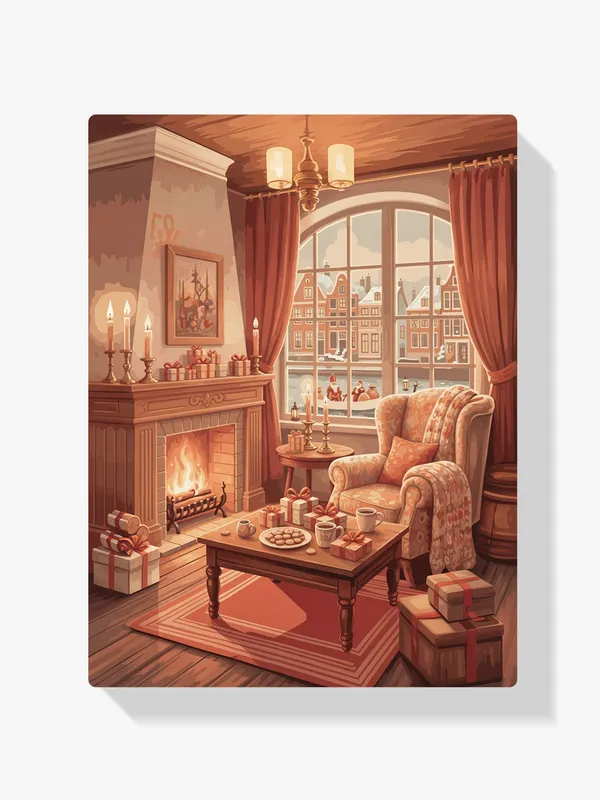 Solo Hoy Pintar por Números – Cálido resplandor junto al canal