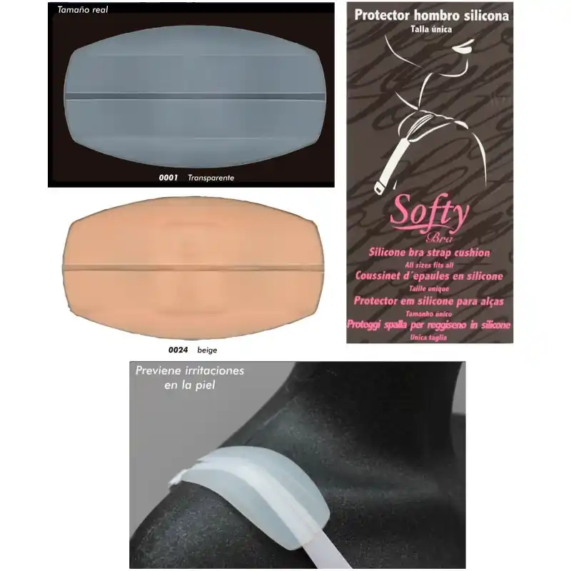 Disponible Ahora Protector de Hombrera de Silicona para Sujetador - Transparente