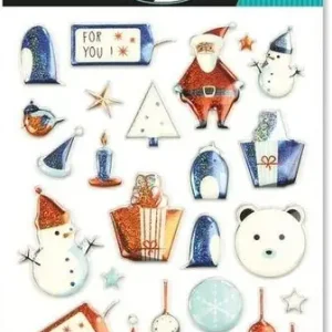 Stickers Cooky Navidad Papa Noel Infantil Pack 1 Hj 7,5X12 cm Premium