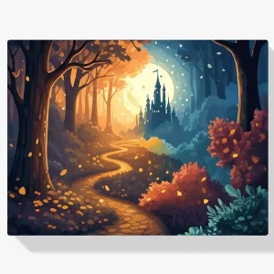 Auténtico Pintar por Números – Camino al castillo susurrante
